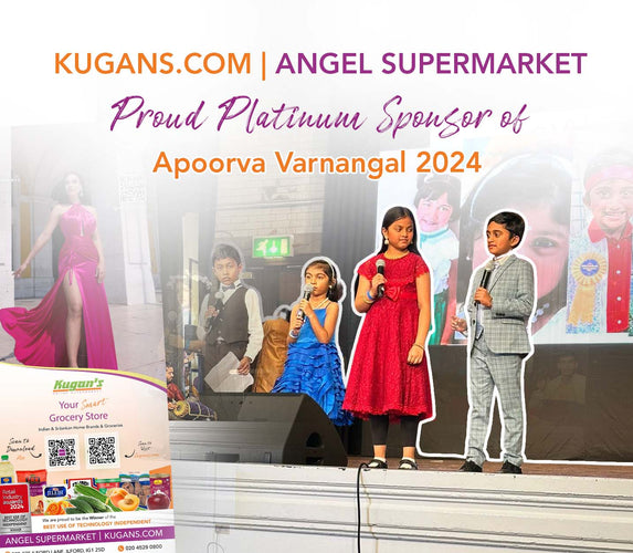 Kugans.com & Angel Supermarket - Proud Platinum Sponsor of Apoorva Varnangal 2024