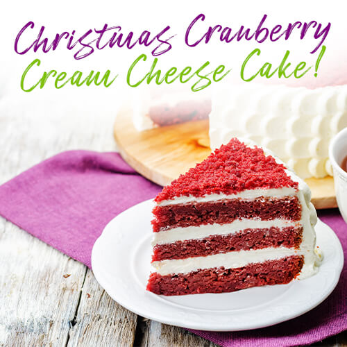 YUMMY CHRISTMAS CRANBERRY CREAM CHEESECAKE