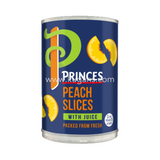 Buy cheap Princes Peach Slices In Juice 410g Online