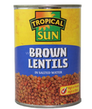 Buy cheap Tropical Sun Brown Lentils 400g Online