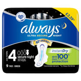 Buy cheap Always Secure Night Pad 9s Online