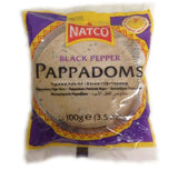 Buy cheap Natco Black Pepper Pappadoms Online