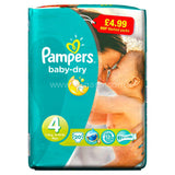 Buy cheap Pampers Baby Dry Maxi Size 4 Online