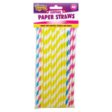 Buy cheap Time To Party Paper Straws 40s Online