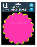 Buy cheap Large Neon Stars 20 Pack Online