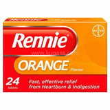 Buy cheap Rennie Orange Flavour 24pcs Online