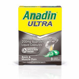 Buy cheap Anadin Ultra Capsuls 8pcs Online